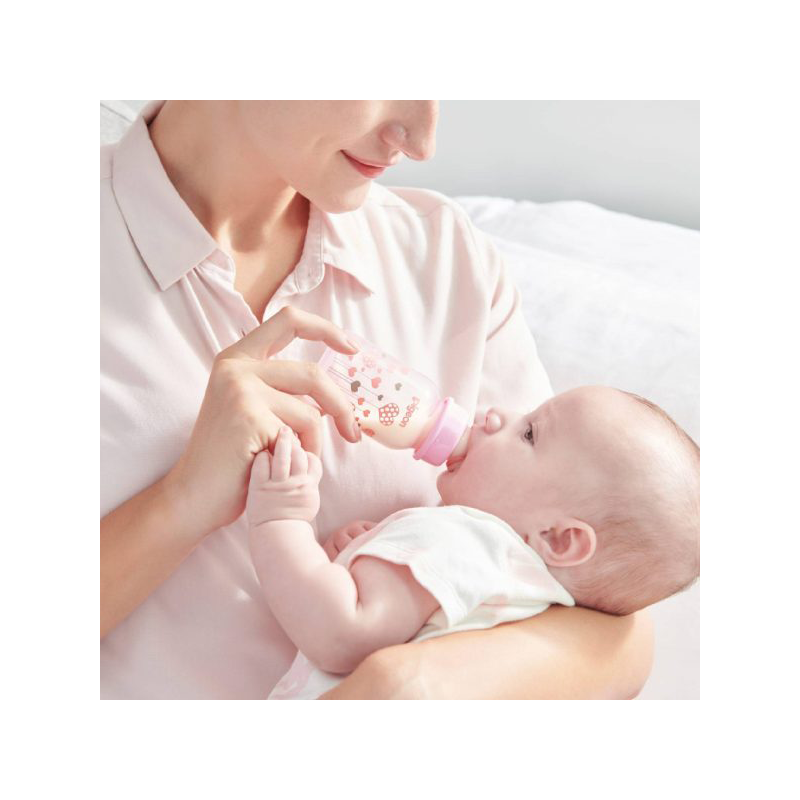 PIGEON FEEDER CLEAR RPP 240 ML PINK