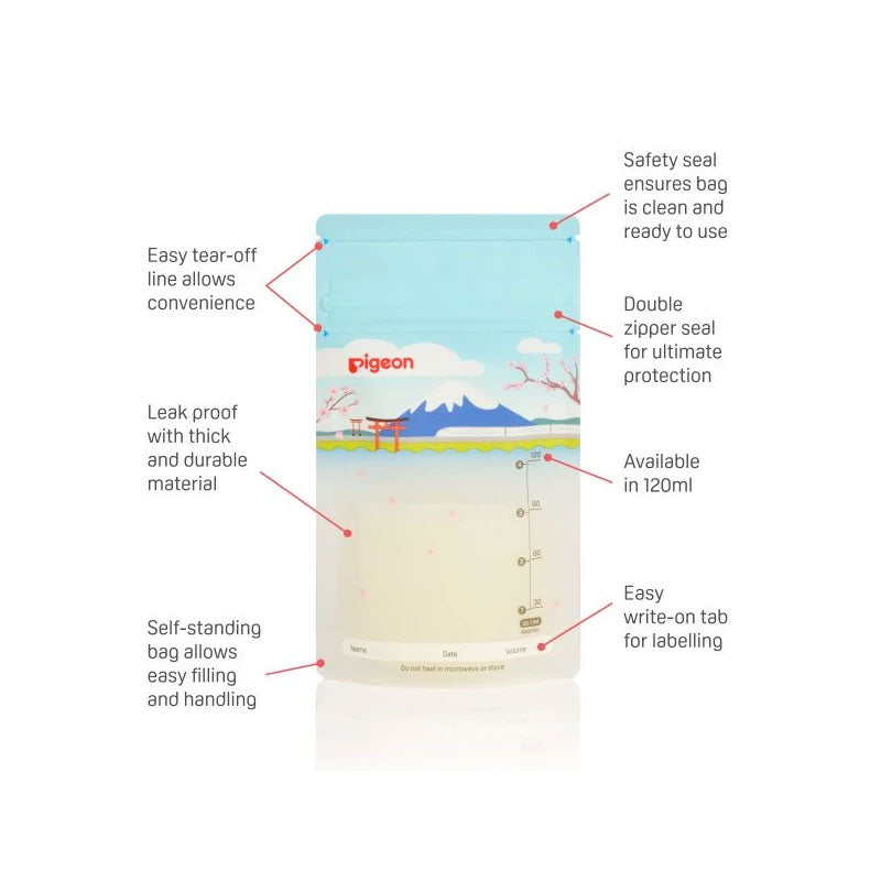 BREASTMILK STORAGE BAGS 120ML HOLIDAY