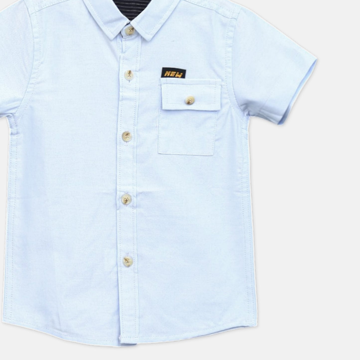 Light Blue Textured Work Shirt