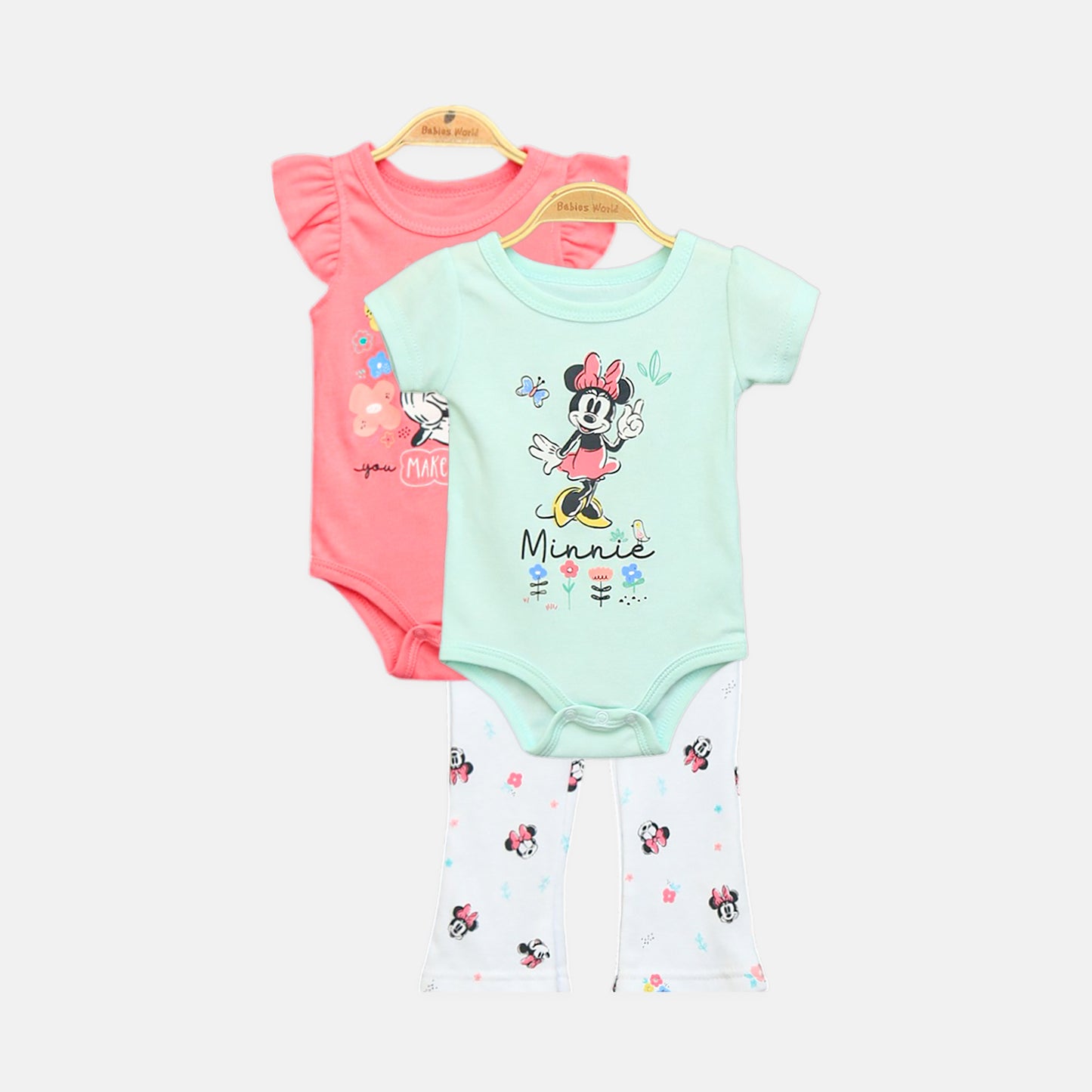 Minnie Mouse Baby Girls' 3-Piece Set