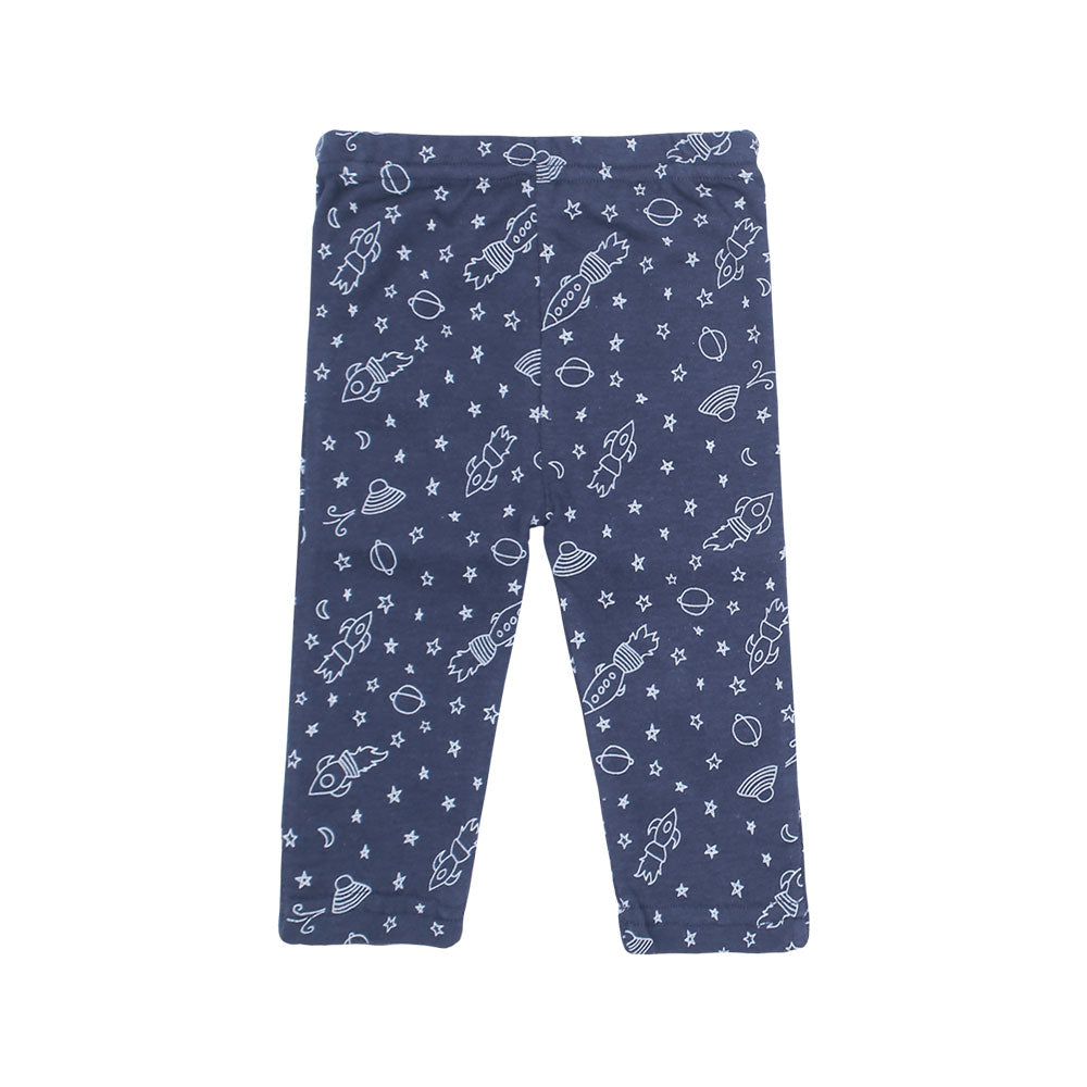 BABY BOY GIFT SET PK-4 NAVY BLUE & SAGE EXPLORE PRINTED