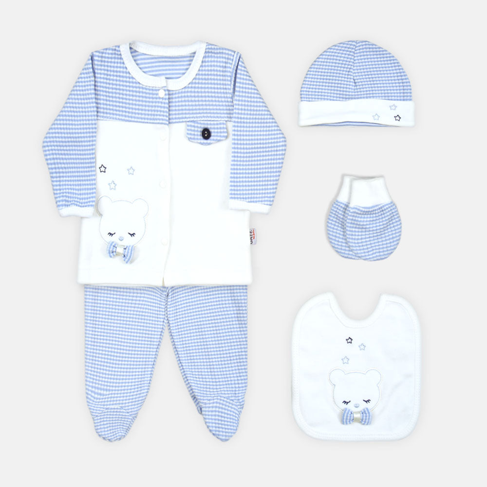 BABY BOY GIFT SET BLUE STRIPES