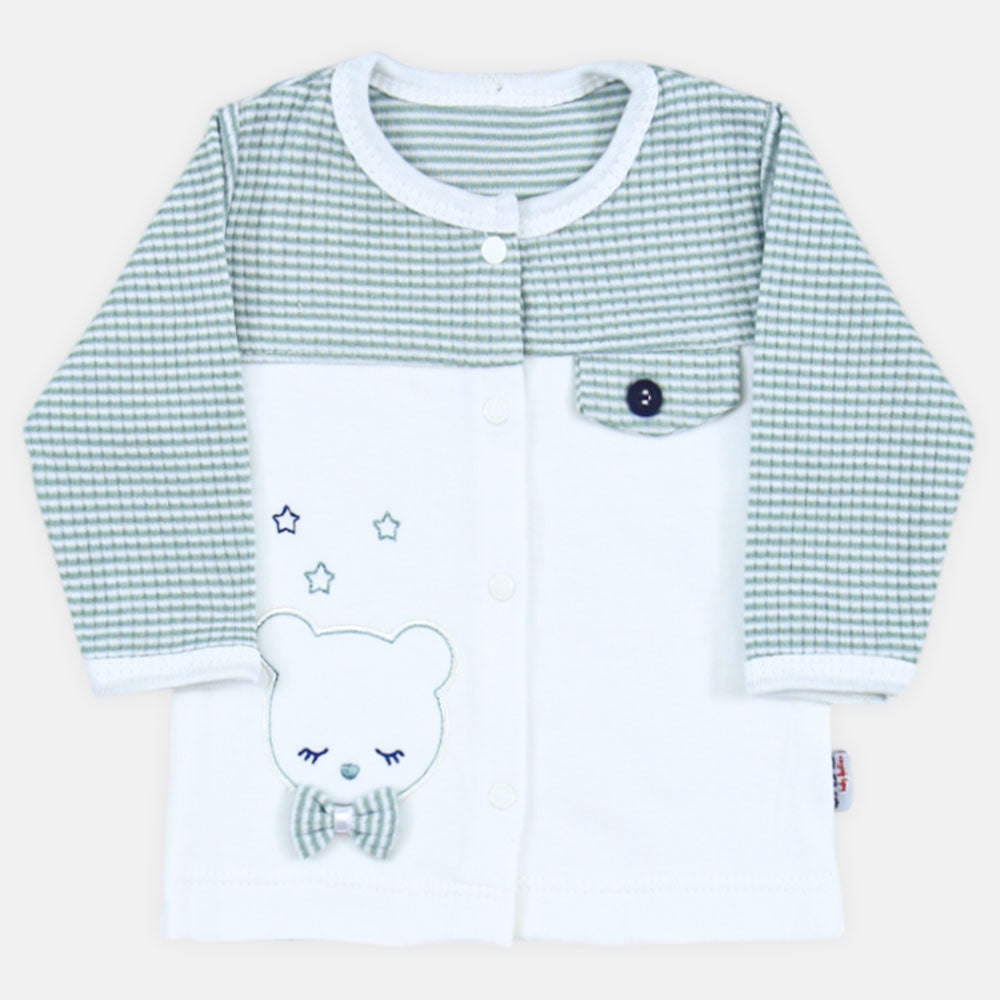 BABY BOY GIFT SET GREEN STRIPES