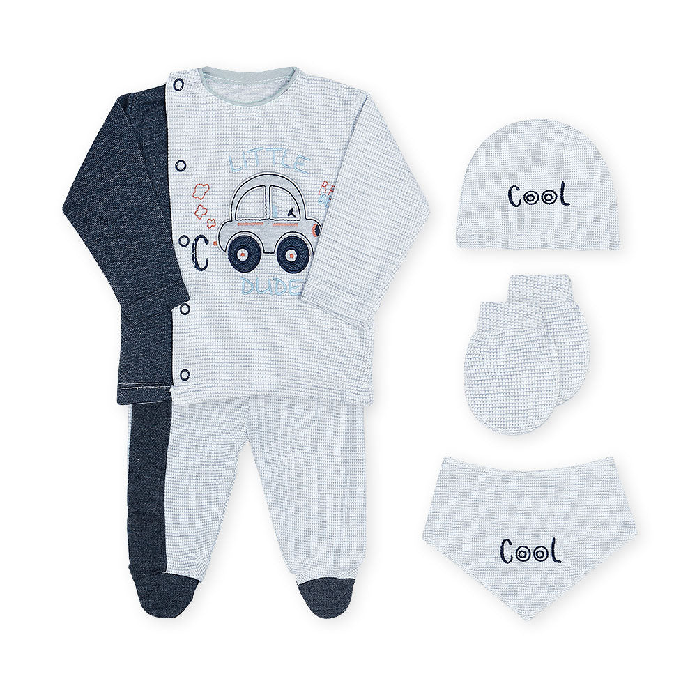 BABY BOY GIFT SET BLUE CAR