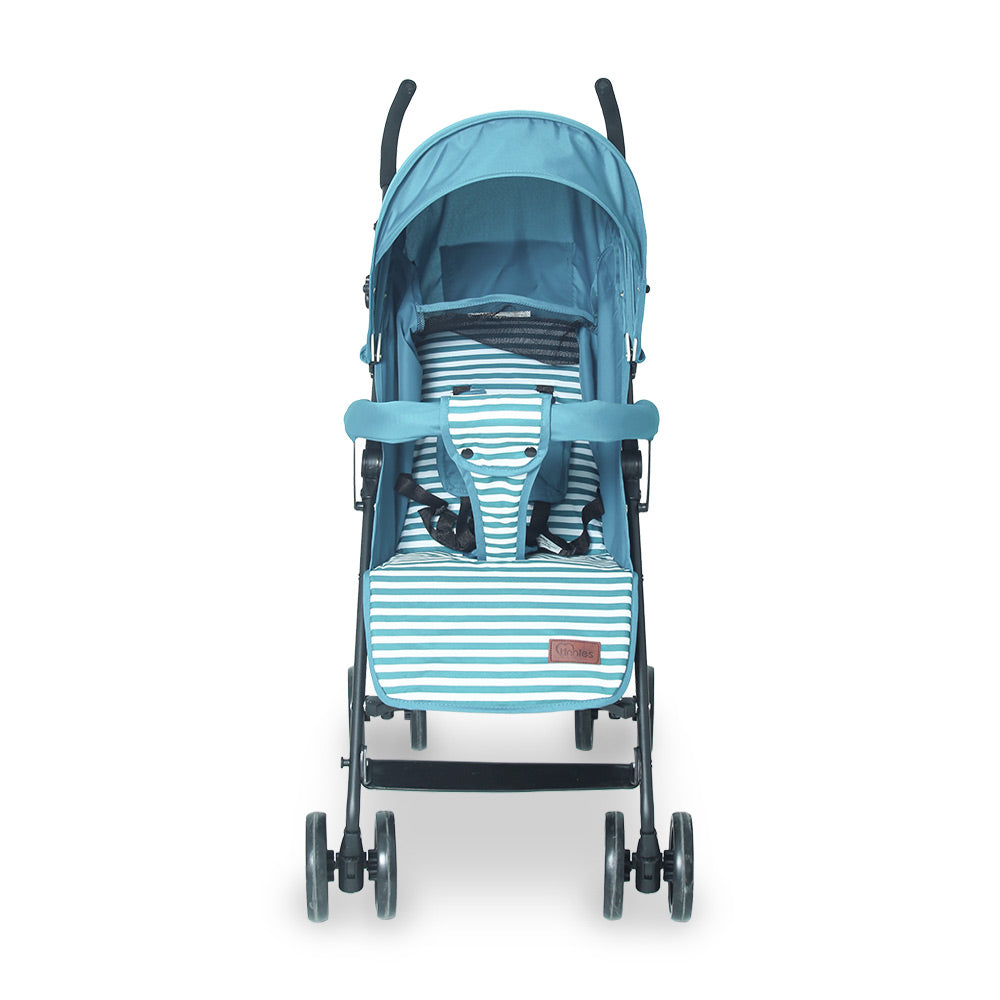 TINNIES BABY BUGGY - GREEN STRIPPED