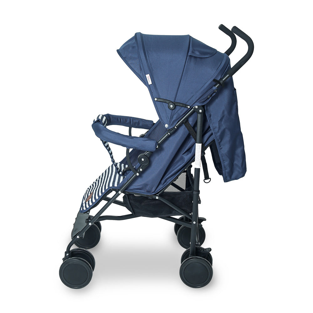 TINNIES BABY BUGGY - NAVY BLUE STRIPPED