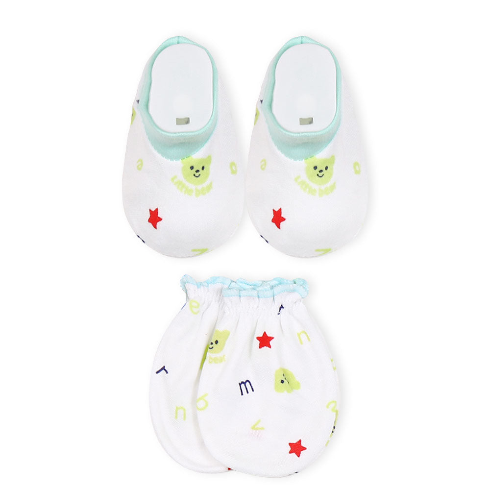 CAP SET GREEN LITTLE BEAR