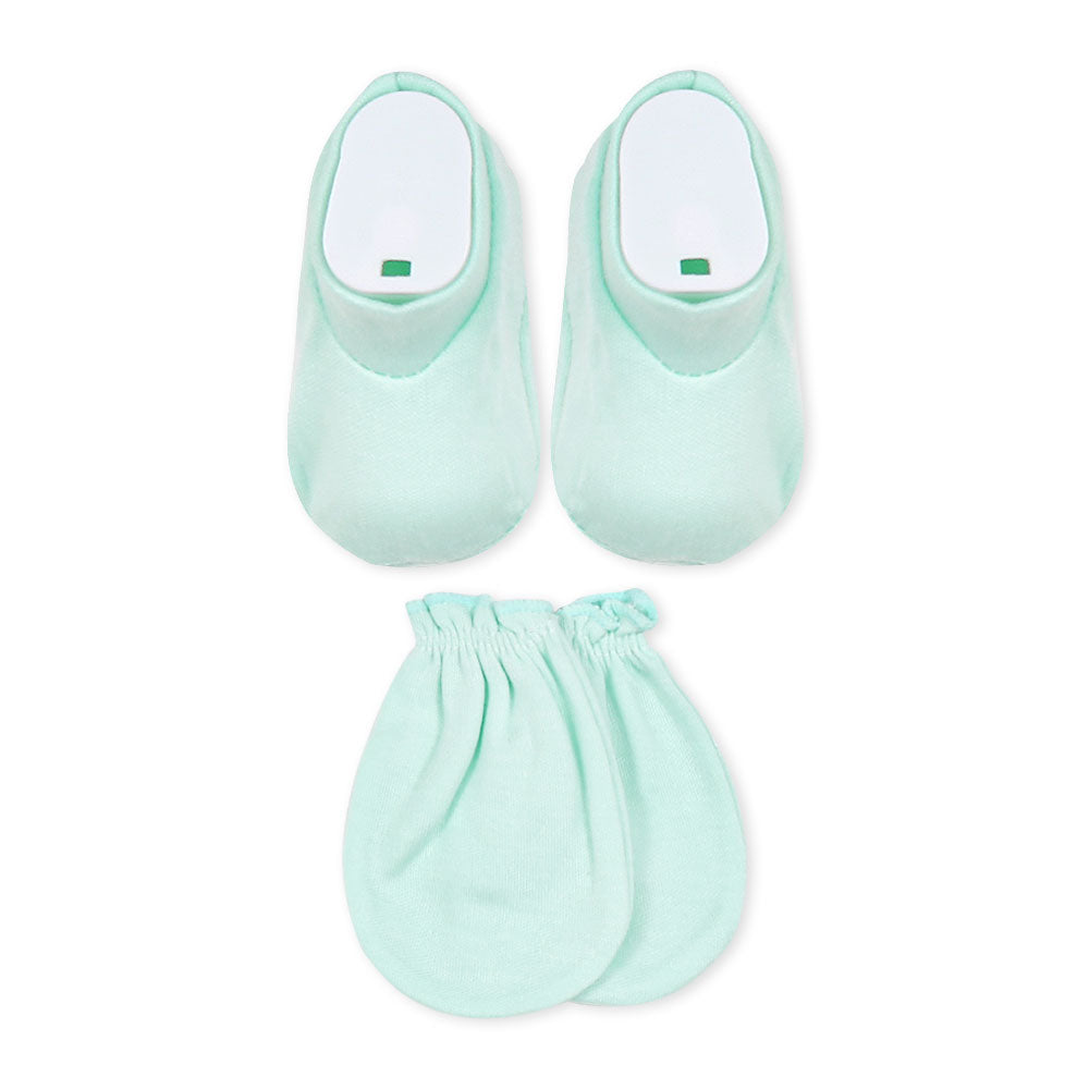 CAP SET GREEN LOVE TEDDY