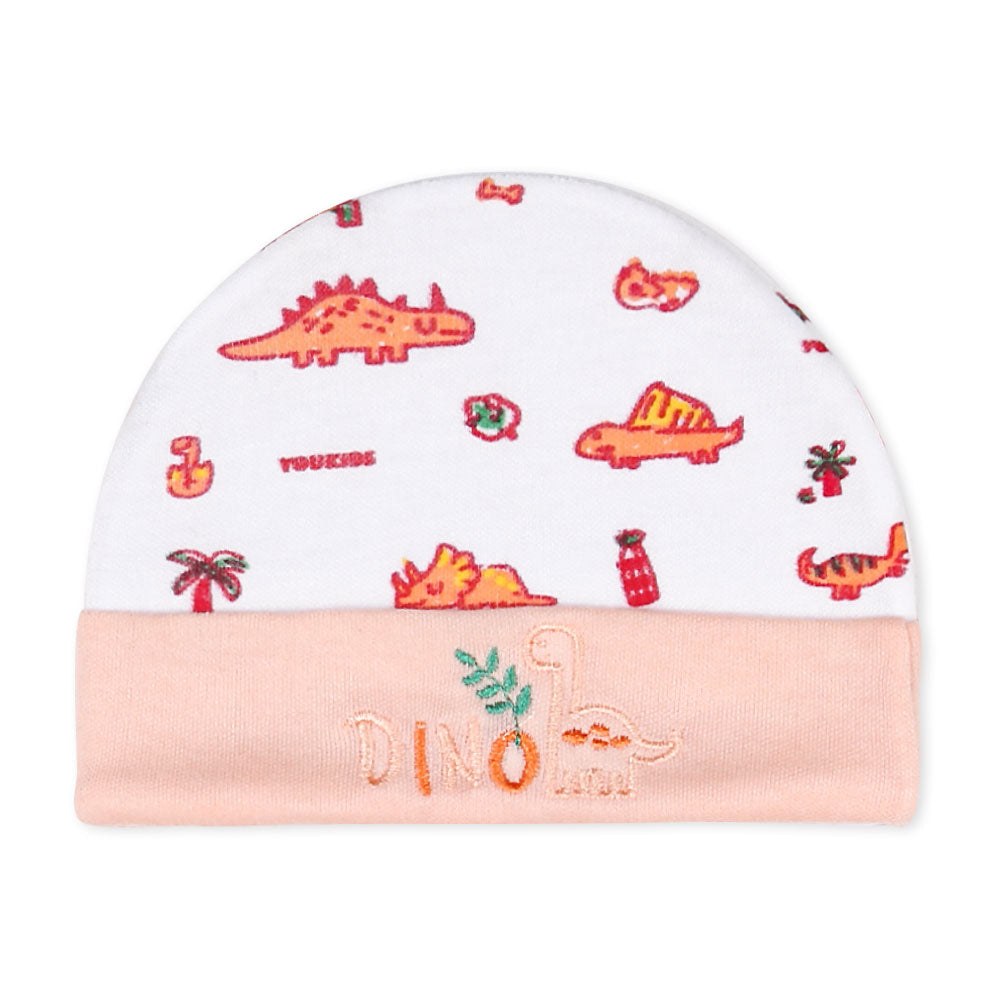 CAP SET PEACH DINO