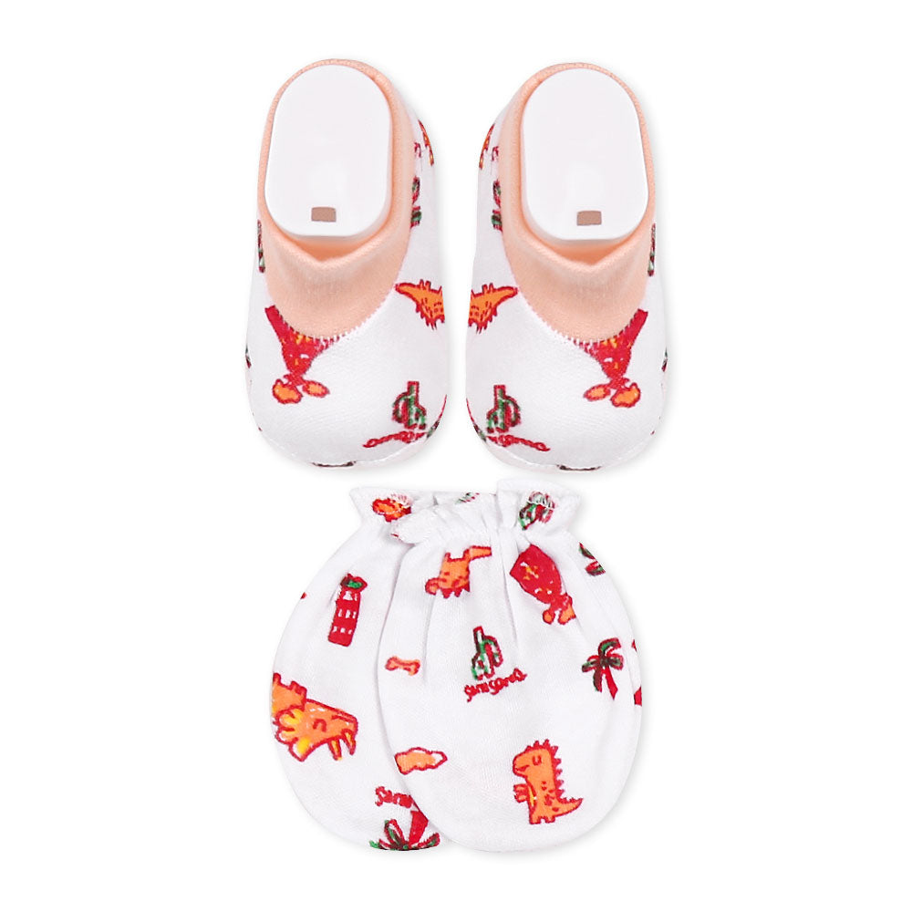 CAP SET PEACH DINO