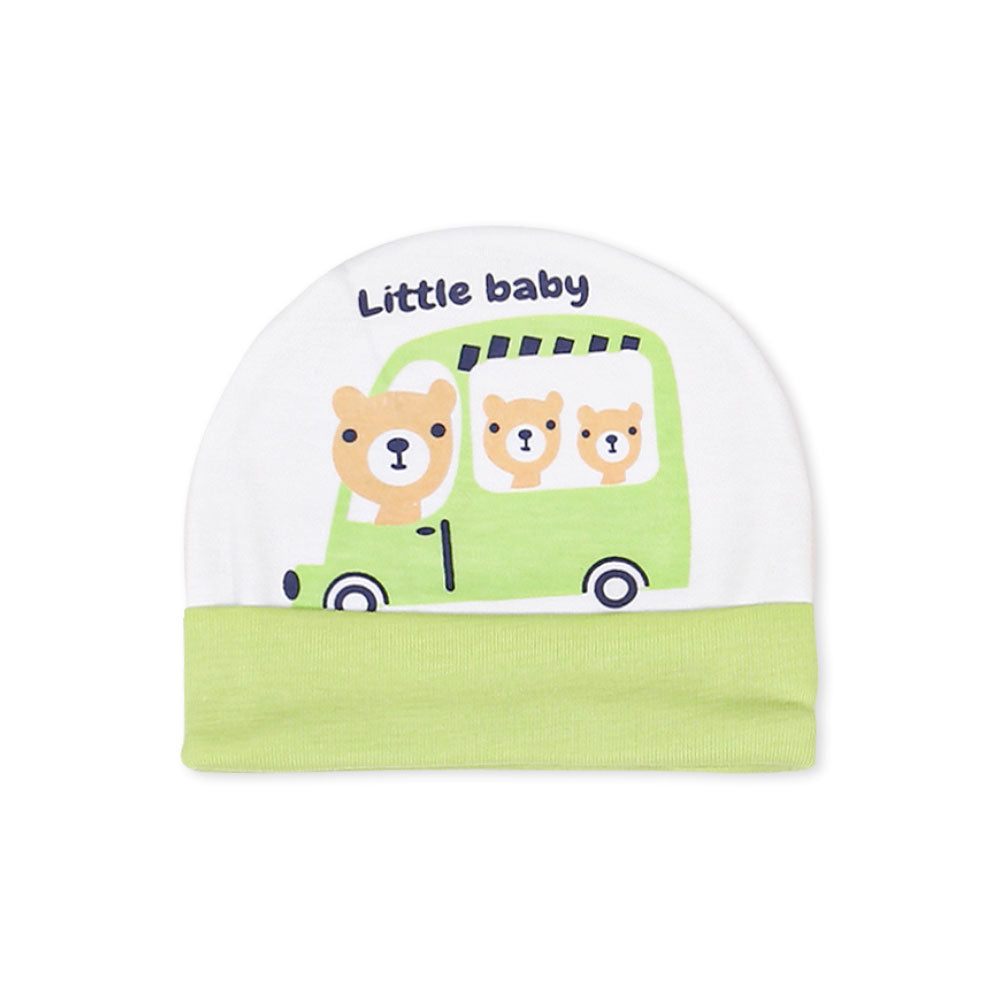 BABY CAP LIME LITTLE TEDDY
