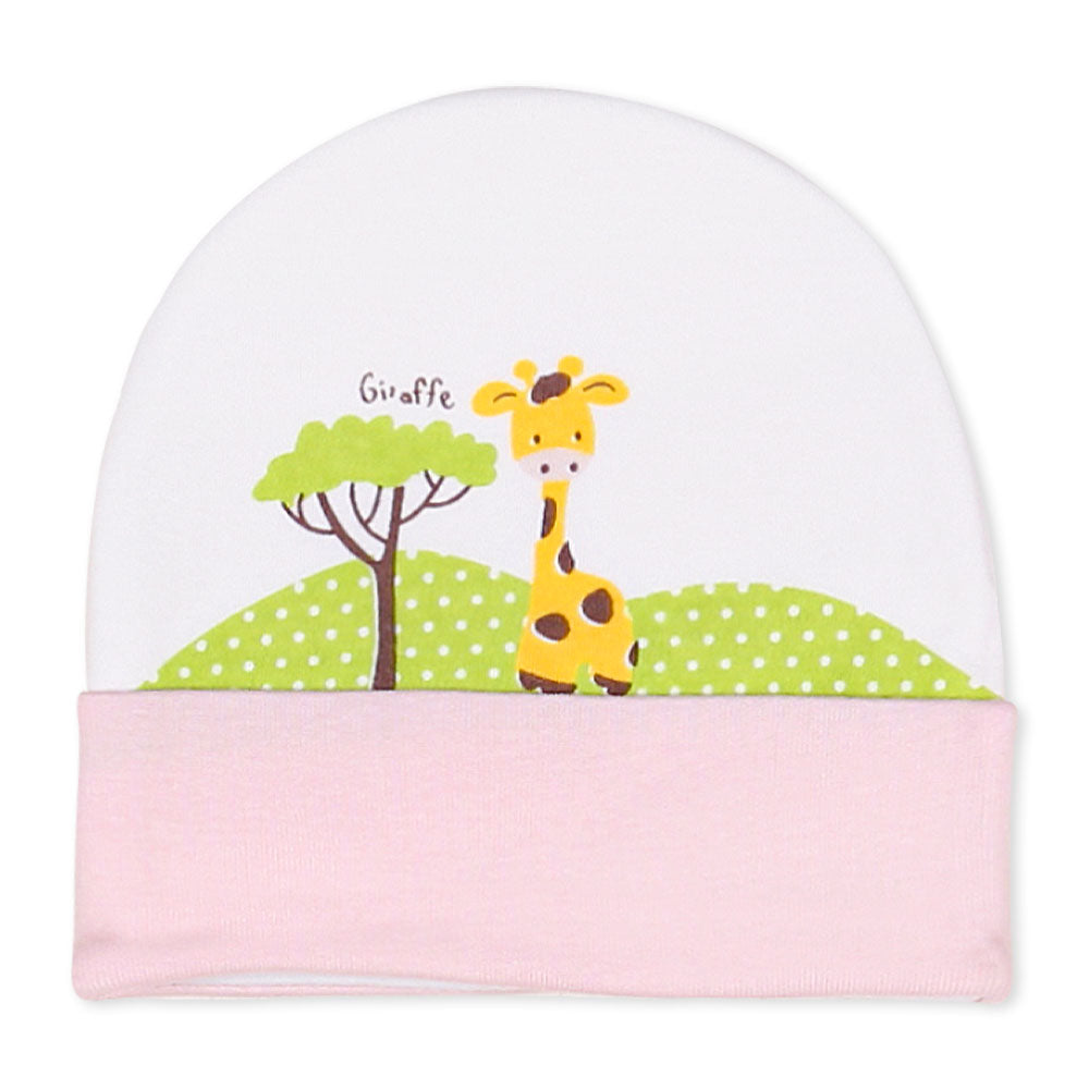 BABY CAP PINK GIRAFFE