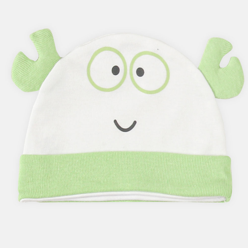 BABY CAP SET GREEN CRAB
