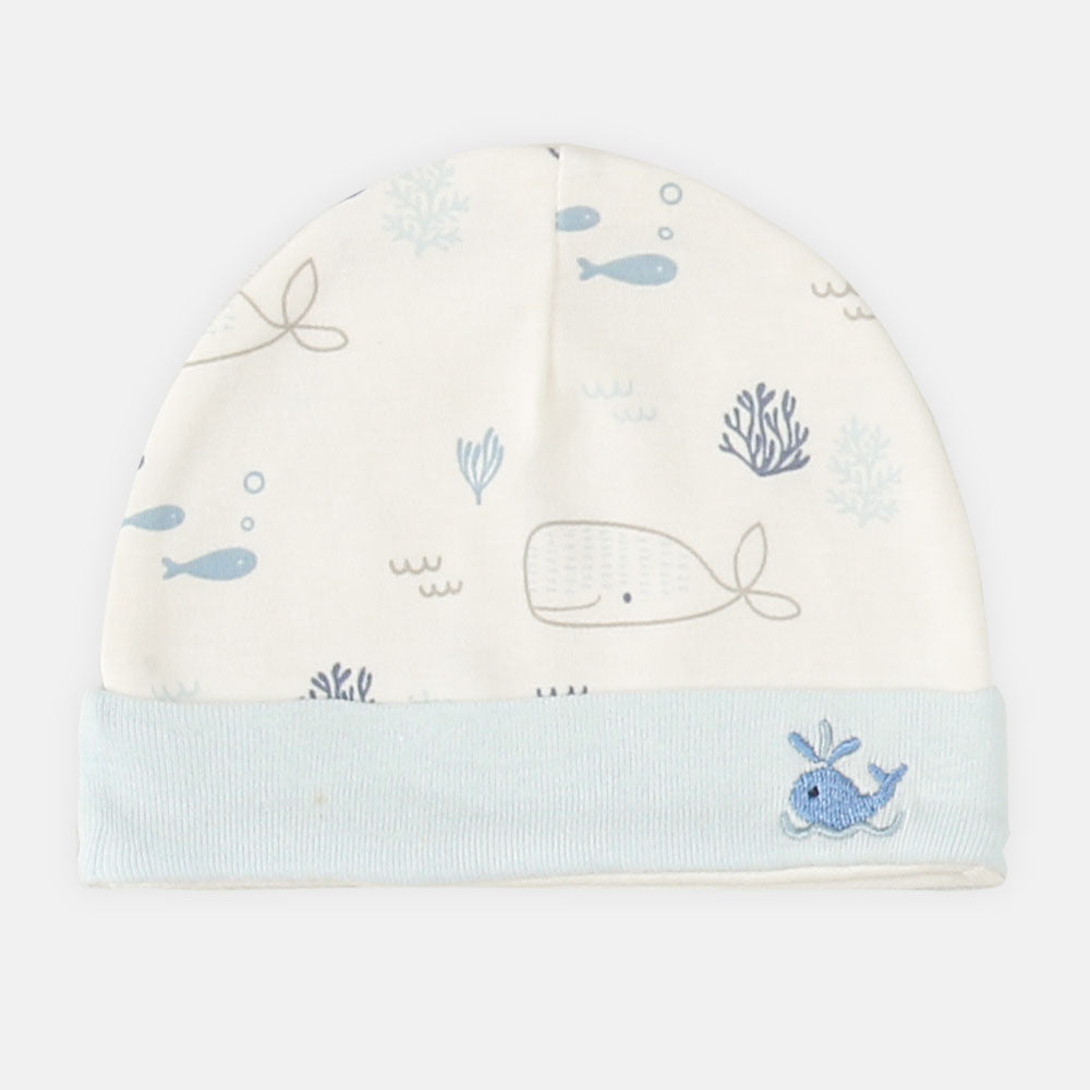 BABY CAP SET SKY BLUE SEA THEME