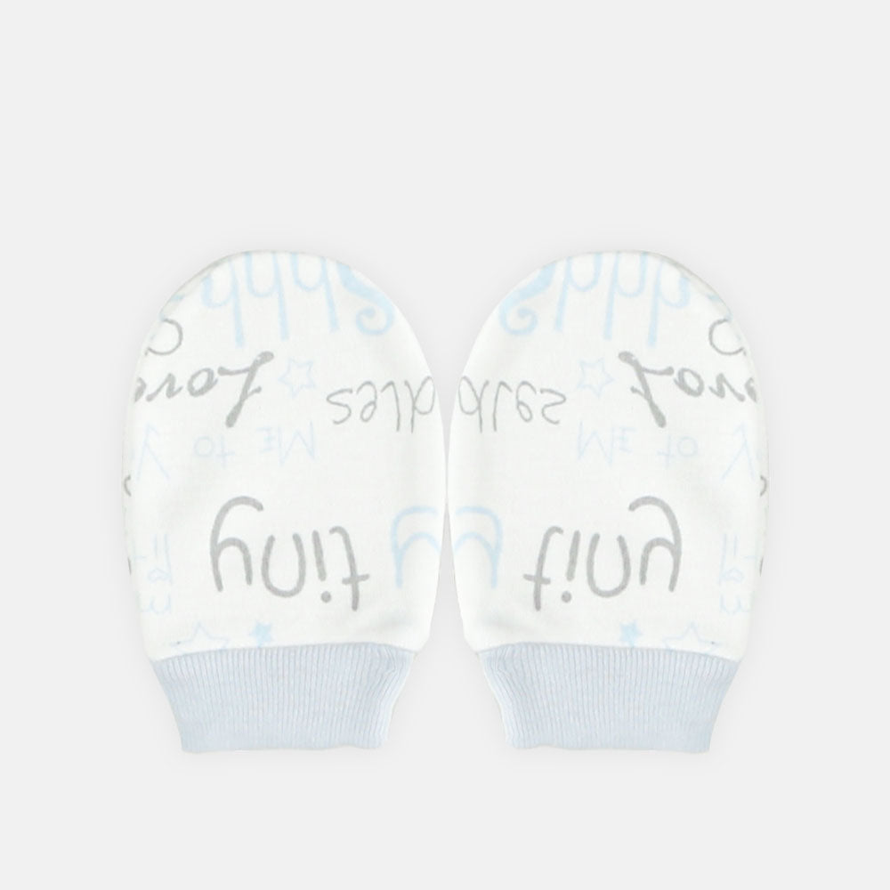 BABY CAP SET SKY BLUE BEAR