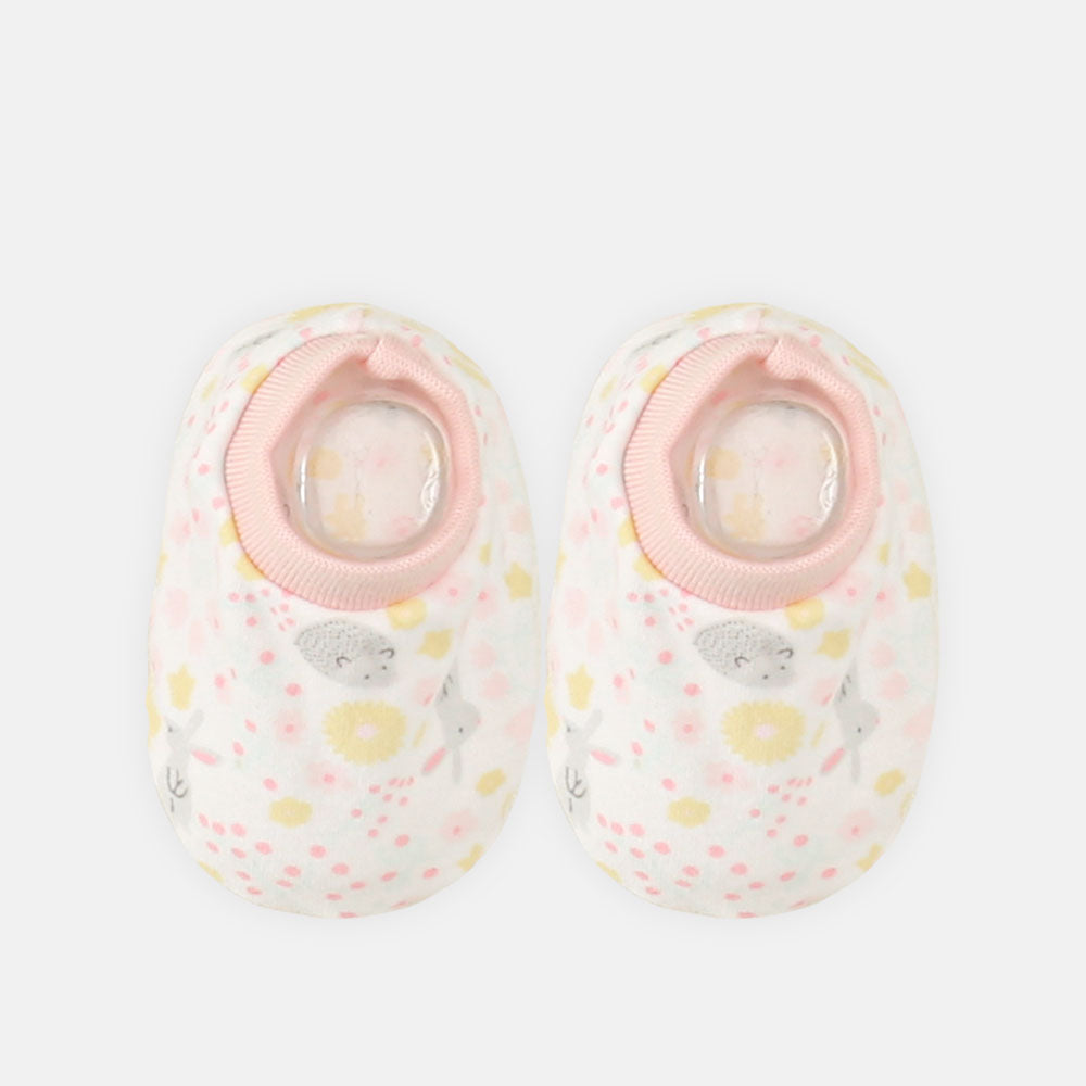 BABY CAP SET DUSTY PINK FLOWER