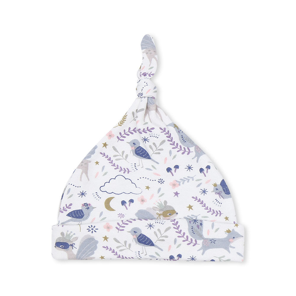 CAPS PK-3 LAVENDER FLORAL & BIRDIE KNOTTED