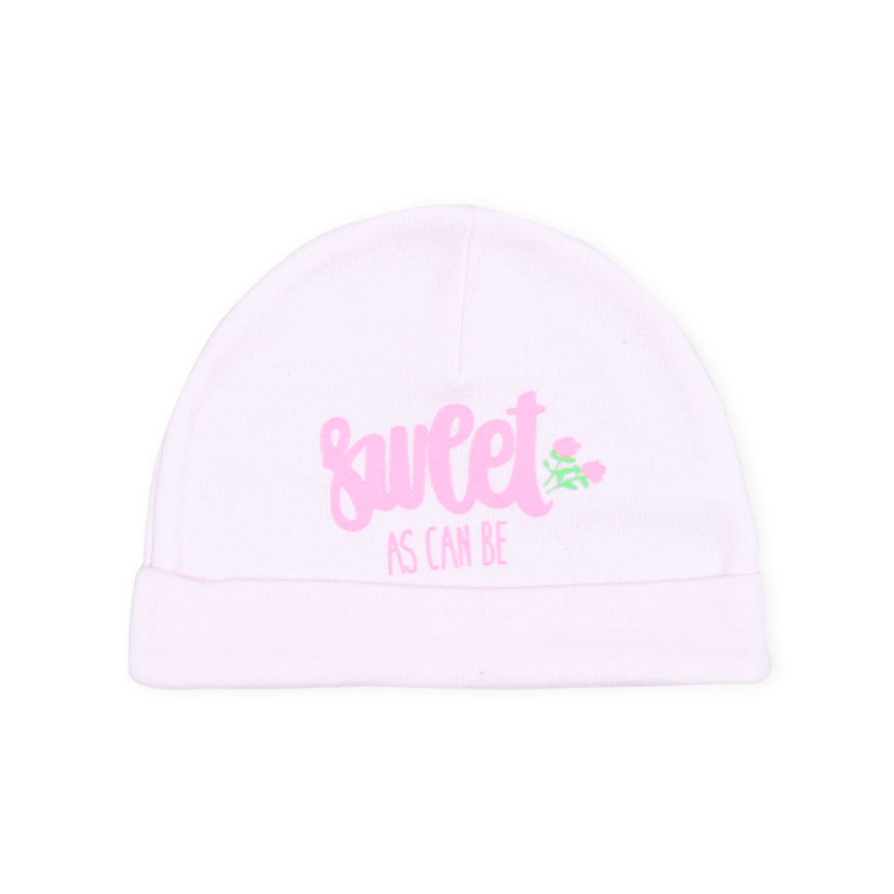 BABY CAPS PK-3 PINK FLORAL