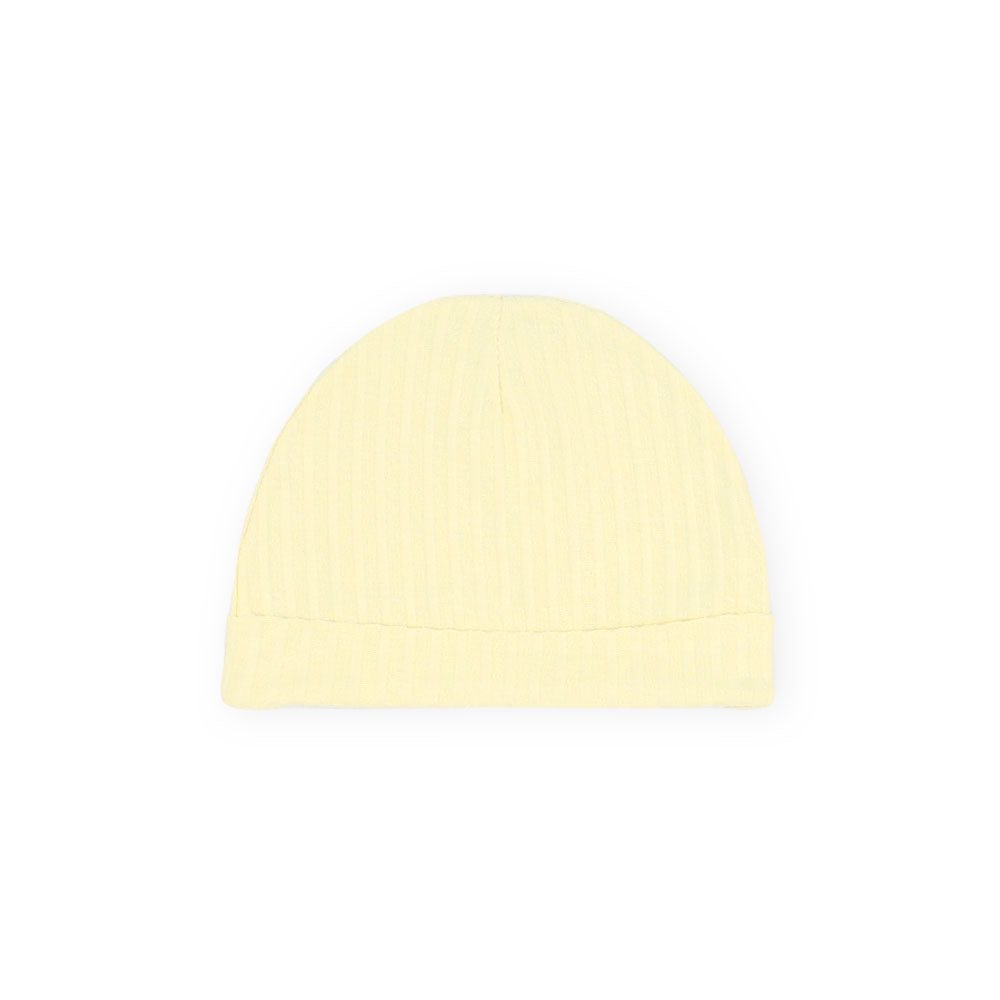 BABY CAPS PK-3 YELLOW FLORAL