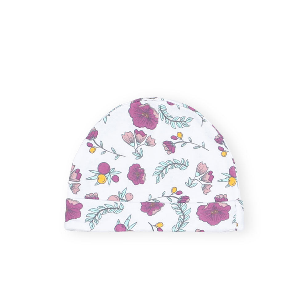BABY CAPS PK-3 MAUVE SWAN