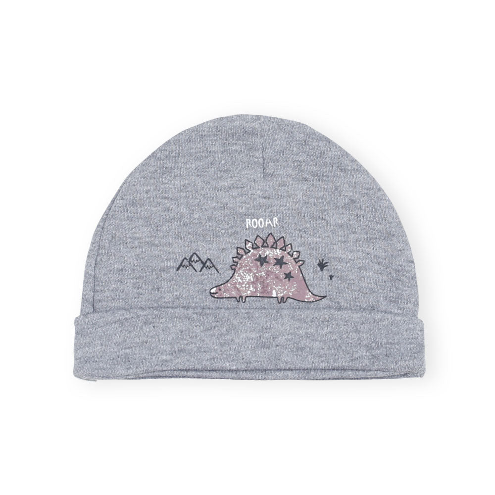 BABY CAPS PK-3 GREY DINO & STARS