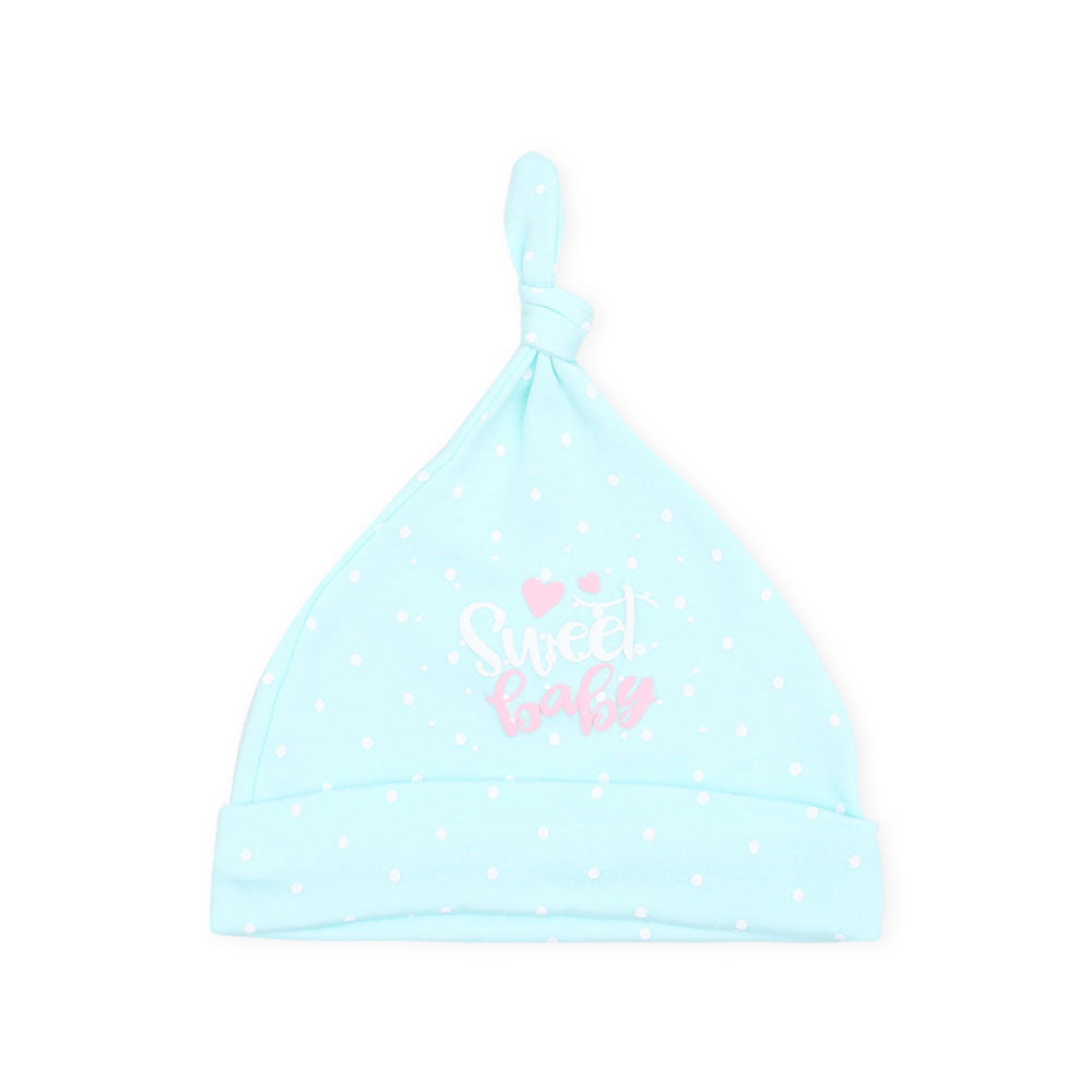BABY CAPS PK-3 MULTICOLOR BUTTERFLY & RAINBOW KNOTTED