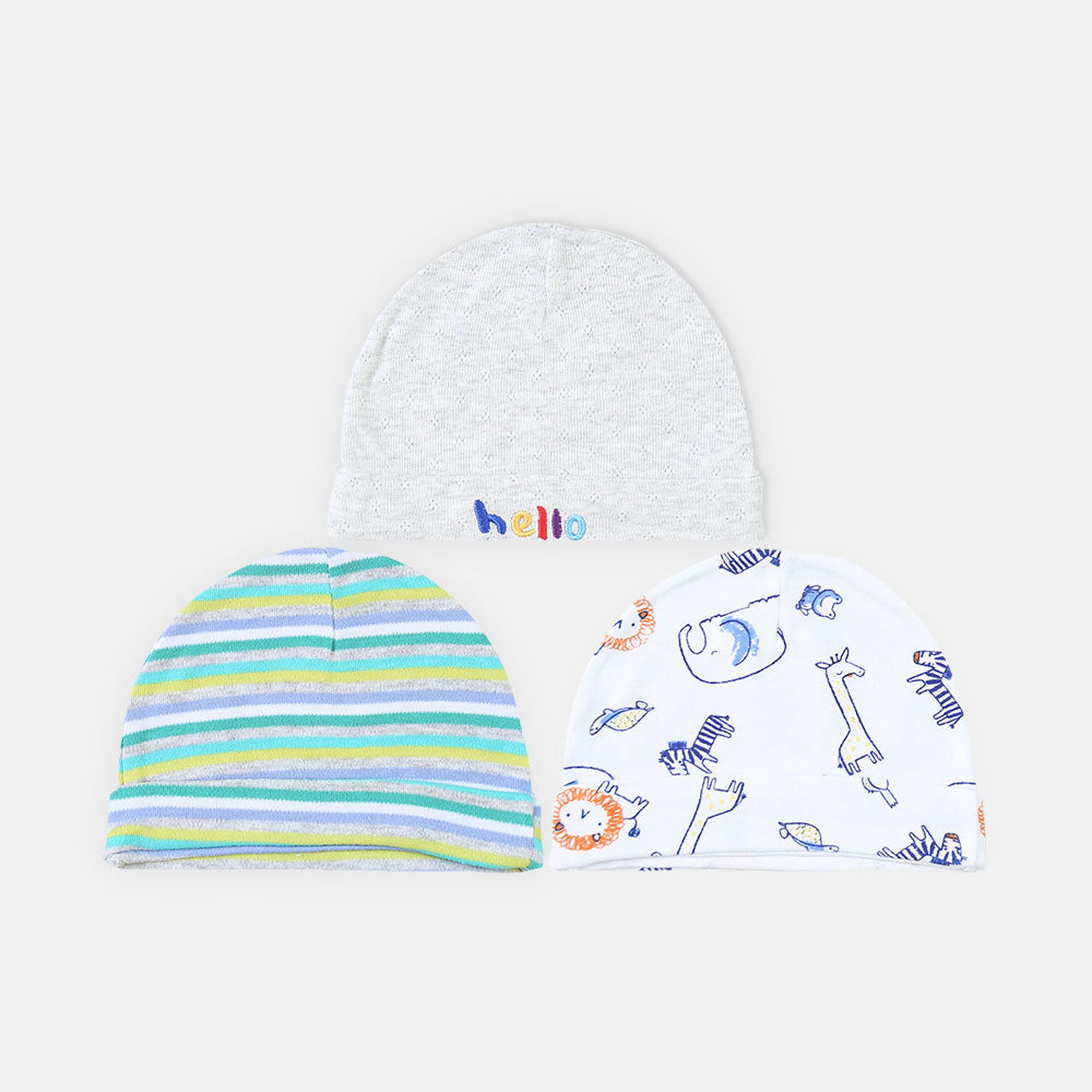 BABY CAP PK-3 BRIGHT SAFARI