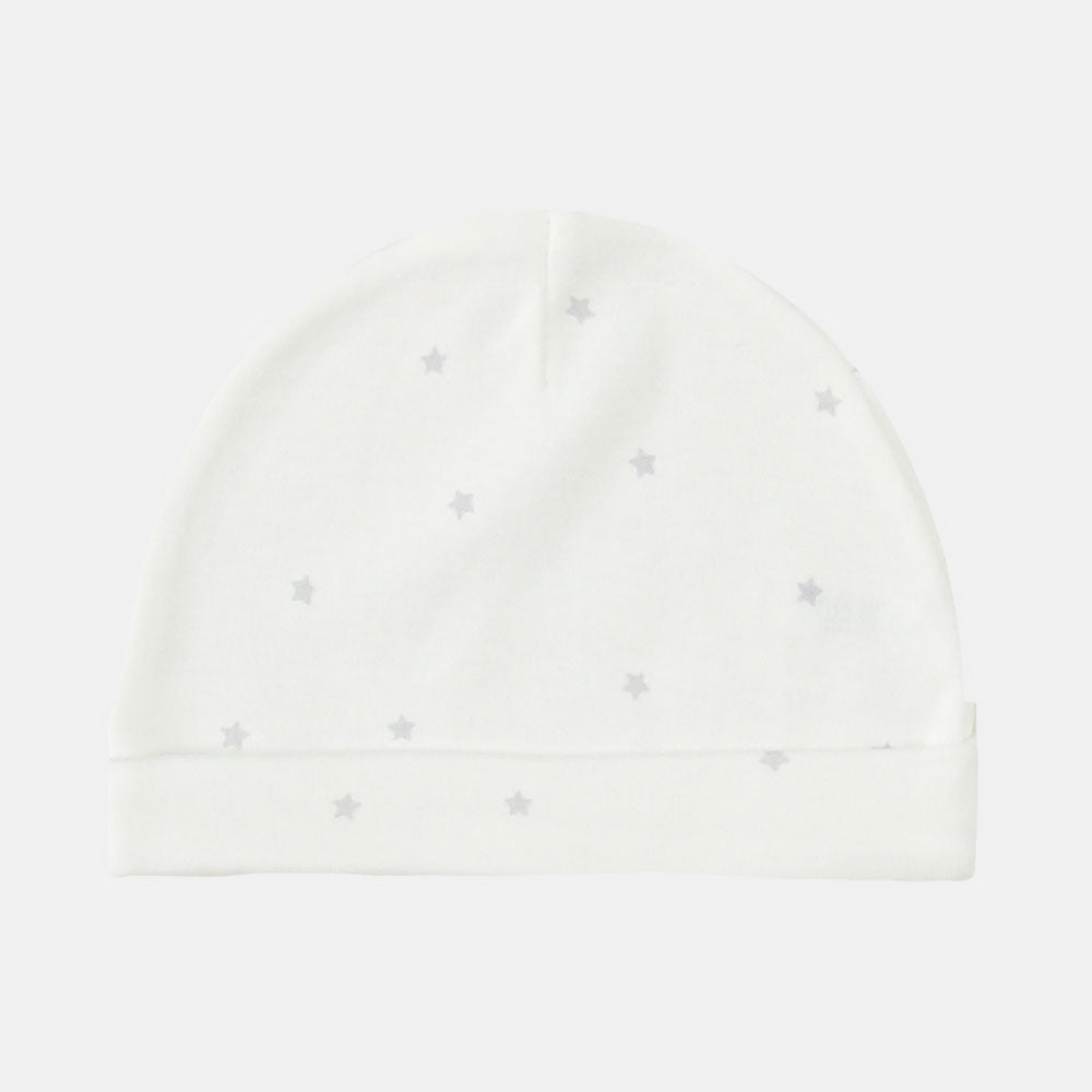BABY CAPS PK-3 GREY STARS