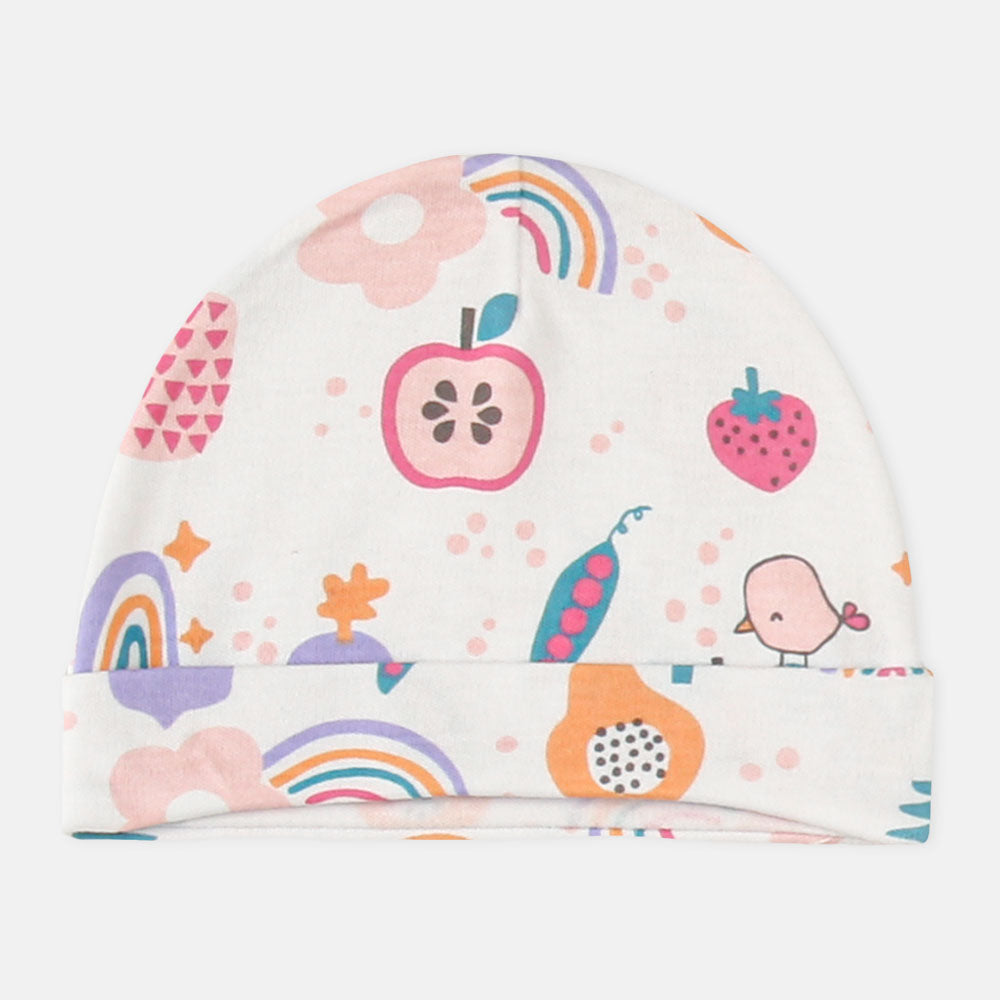 BABY CAPS PK-3 WHITE APPLE