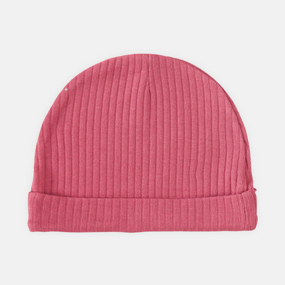 BABY CAPS PK-3 MAGENTA & FLORAL HEDGEHOG
