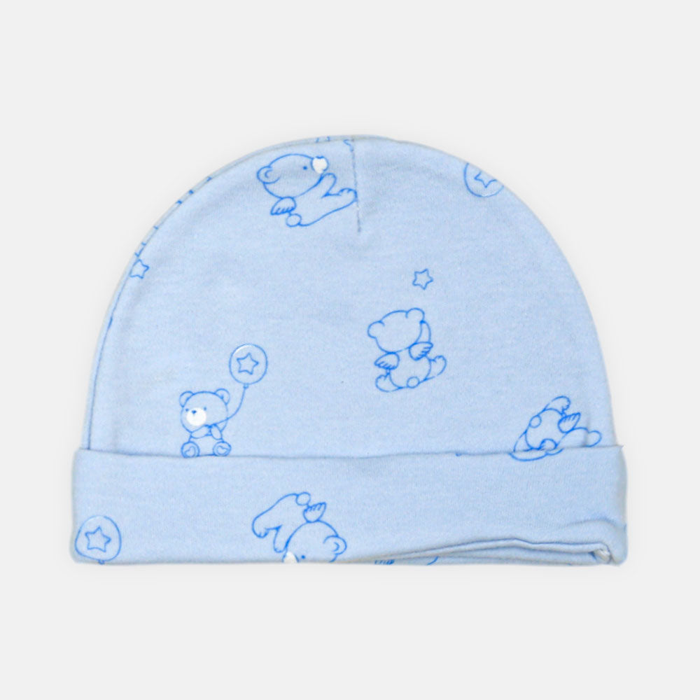 BABY CAP PK-3 BEAR BLUE
