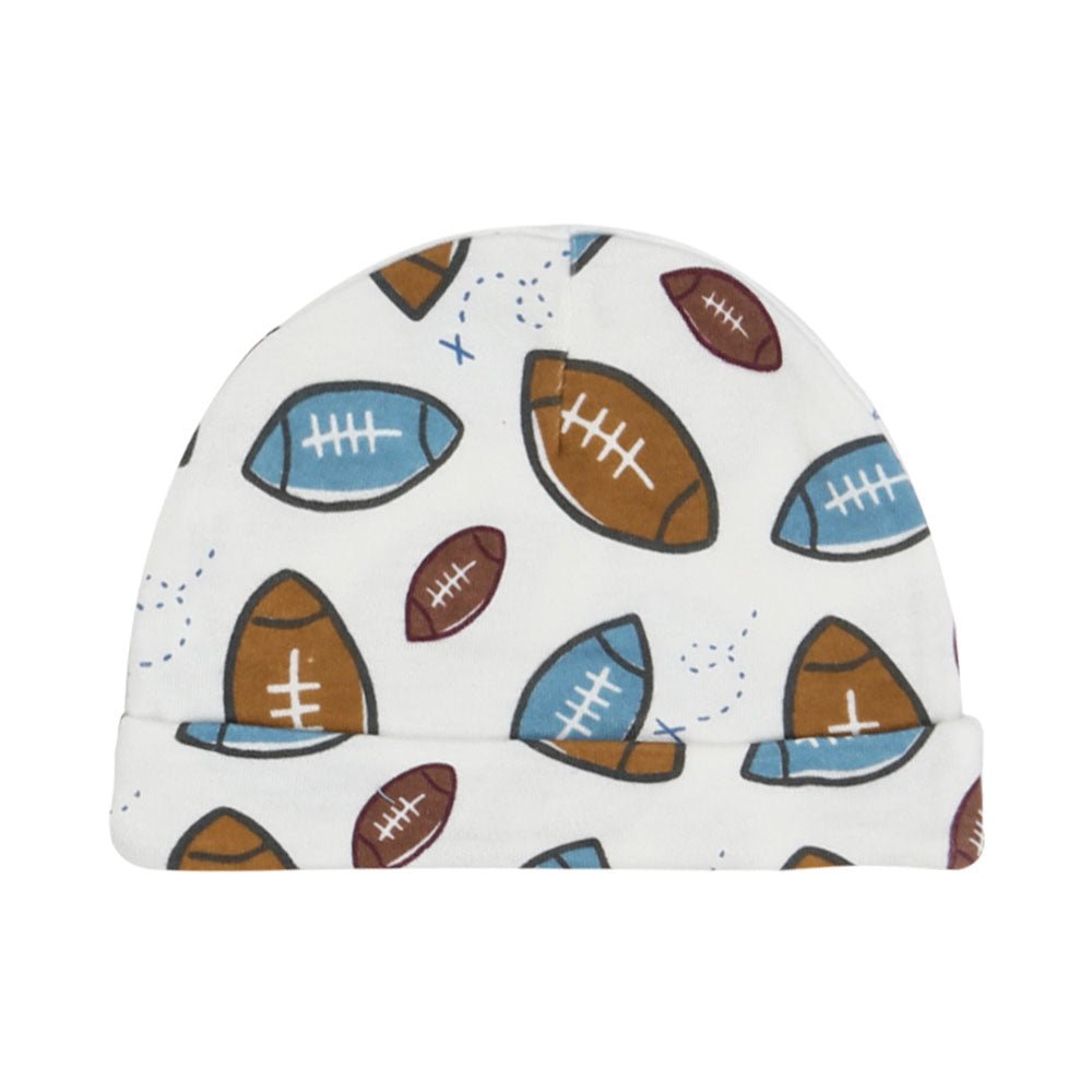 BLUE STARRY RUGBY BABY BOY CAPS PK-3