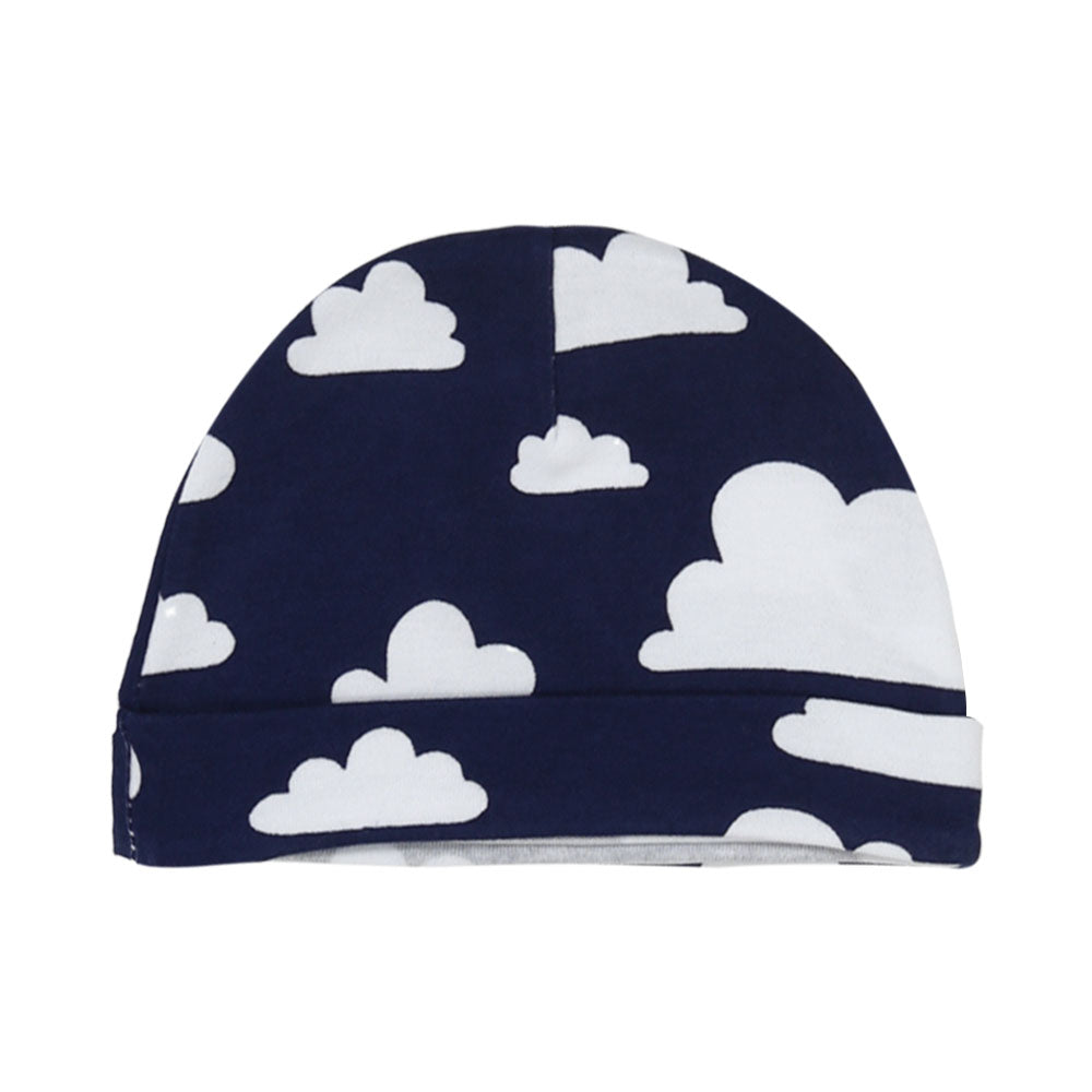 BLUE CLOUDY JUMBO BABY BOY CAPS PK-3