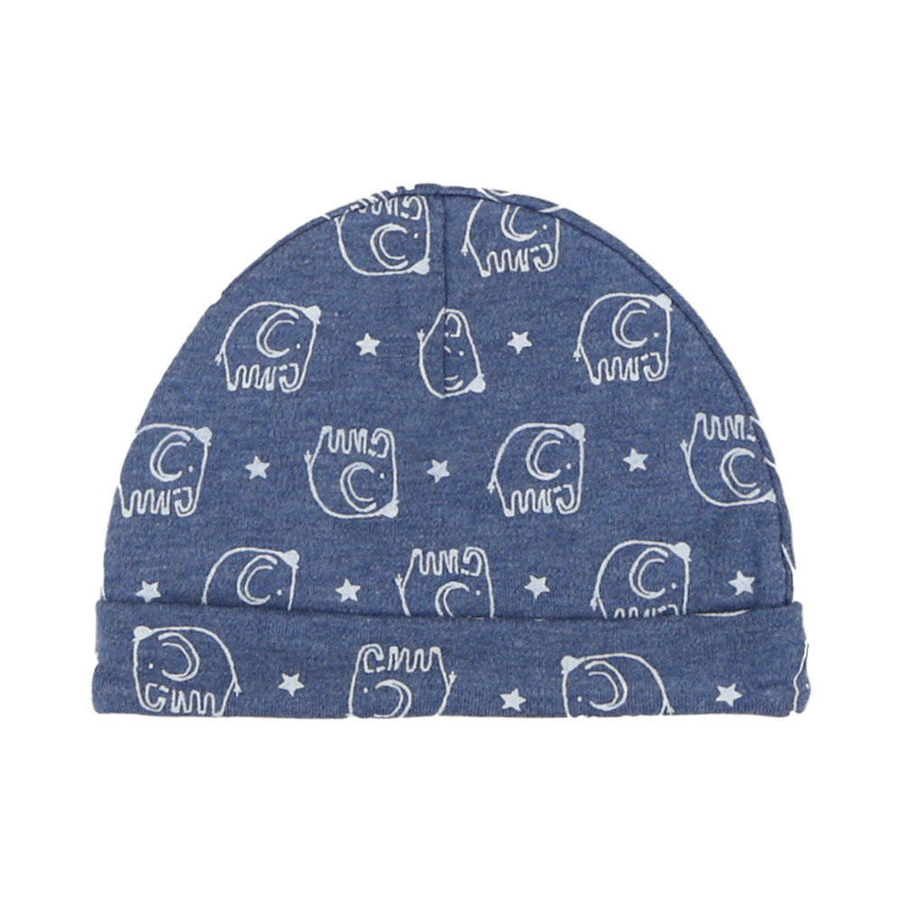 BLUE CLOUDY JUMBO BABY BOY CAPS PK-3