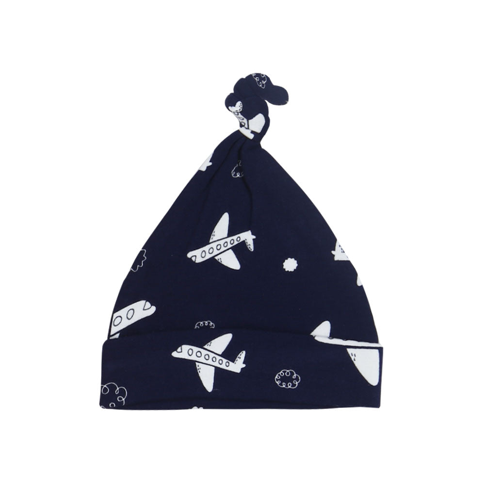 MULTICOLOR STARRY FLIGHT BABY BOY CAPS PK-3