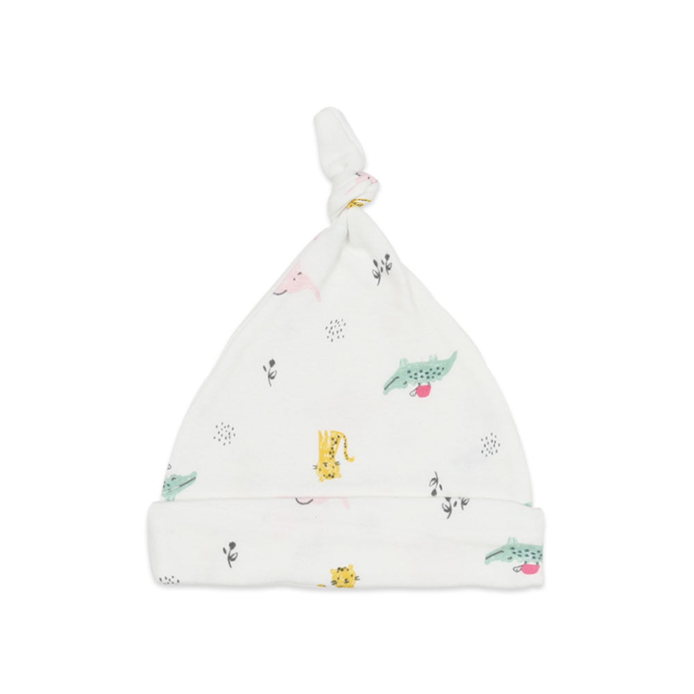 MULTICOLOR SMILEY LION GIRL CAPS PK-3