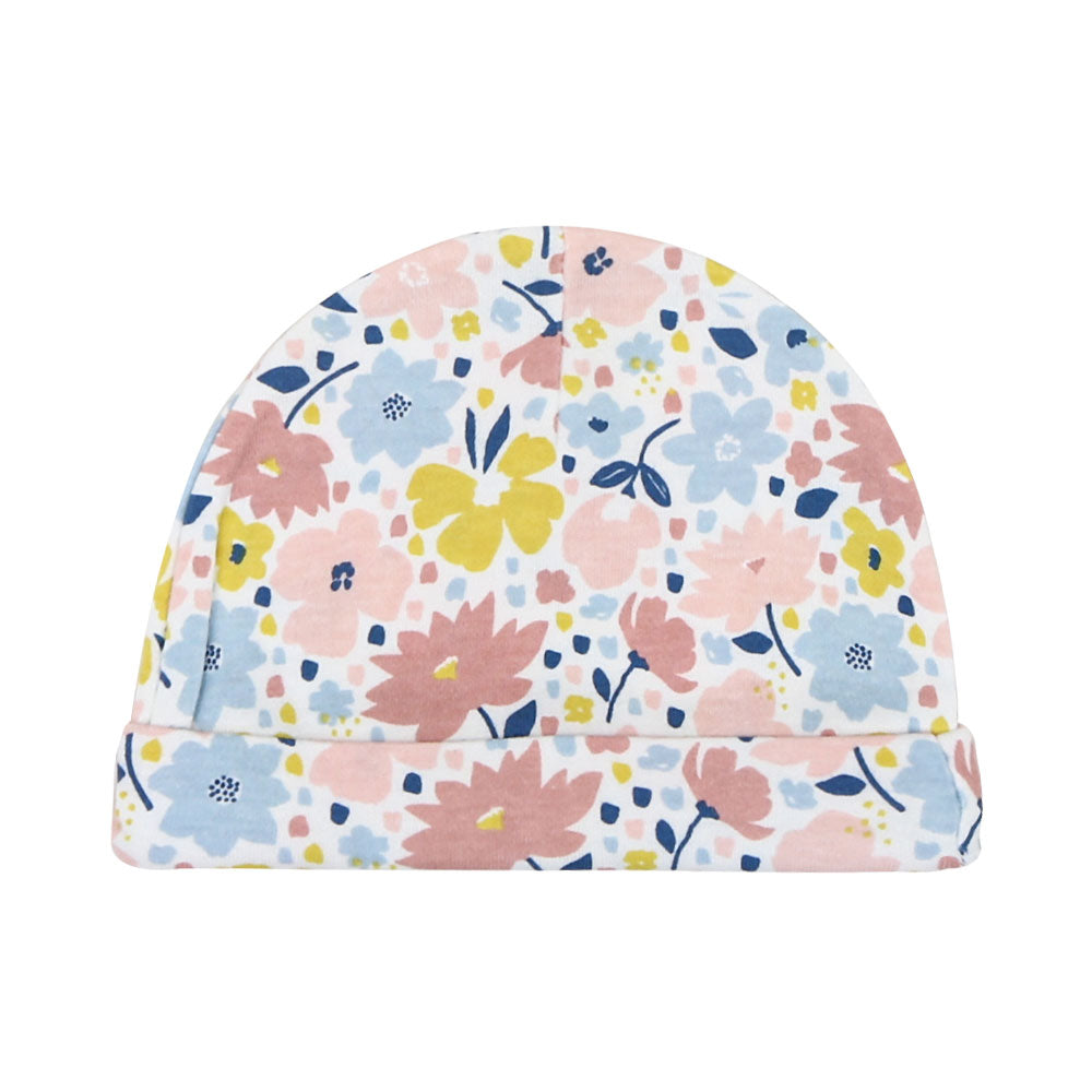 MULTICOLOR BABY GIRL CAPS PK-3