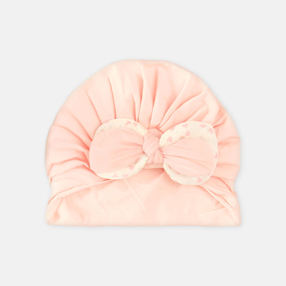 BOOTIES & CAP PINK BOW