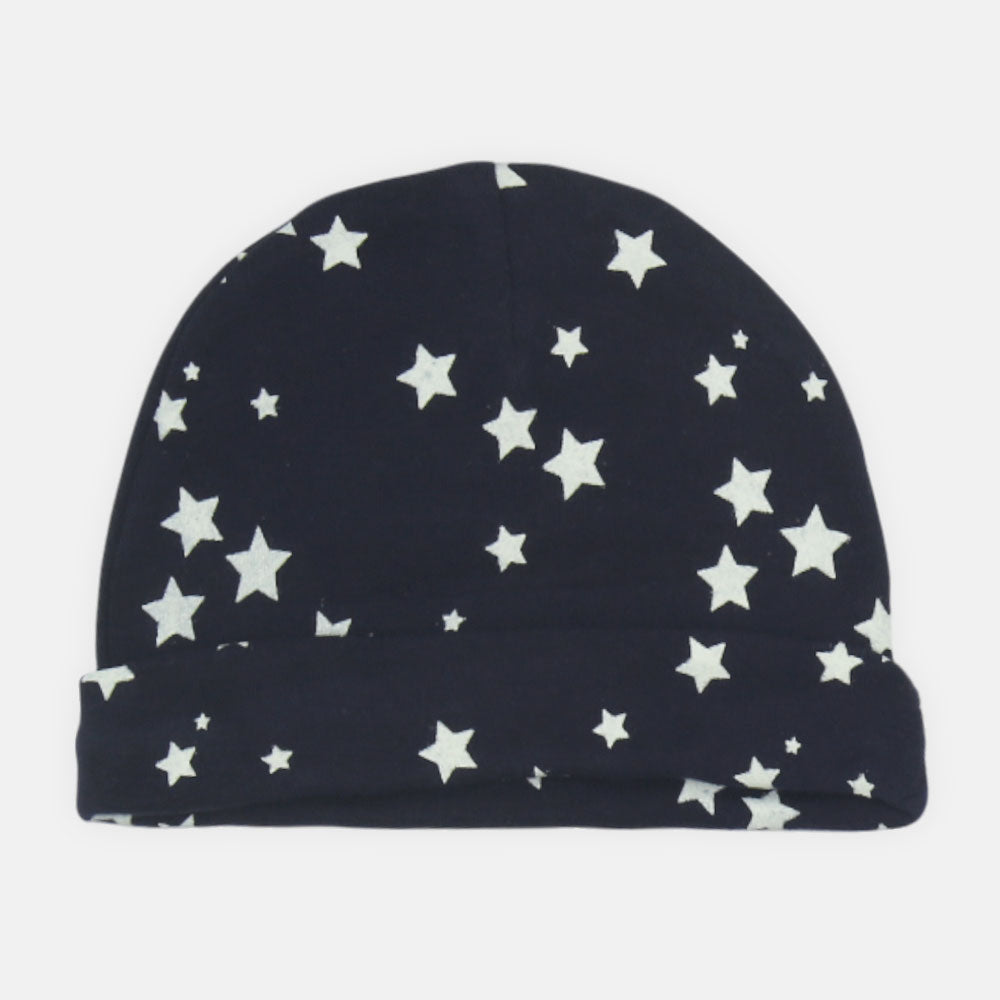 BABY CAPS PK-5 WHITE TEXTURED KNIT BEANIE