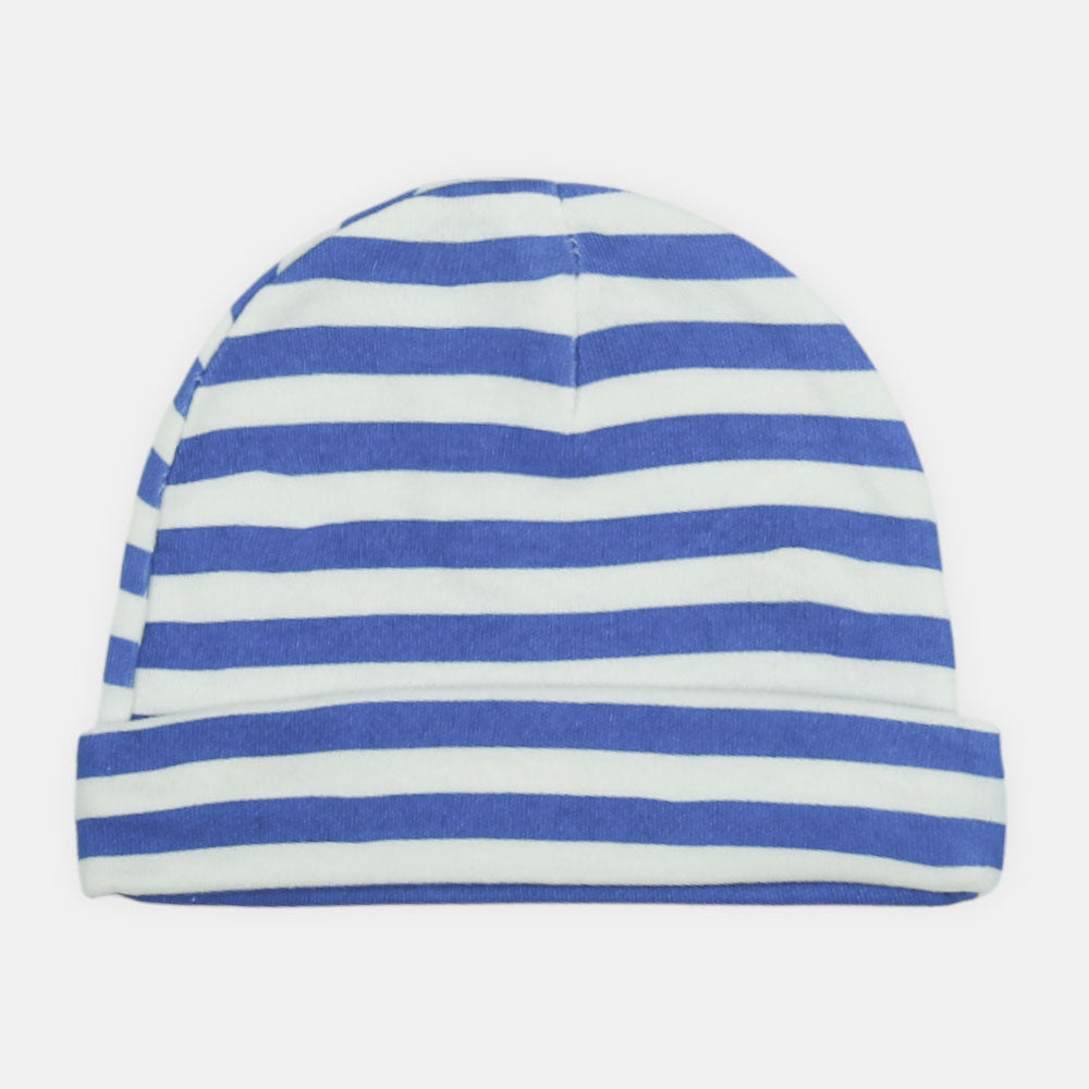 BABY CAPS PK-5 WHITE TEXTURED KNIT BEANIE