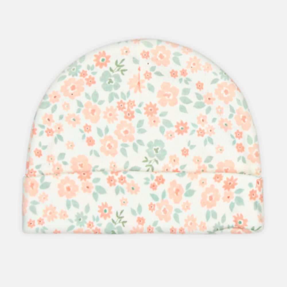 BABY CAPS PK-3 SWEET MINT & FLORAL