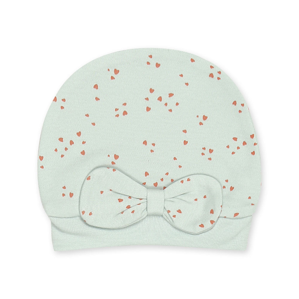 BABY CAP GIRL PK-2 MINT GREEN ICE CREAM
