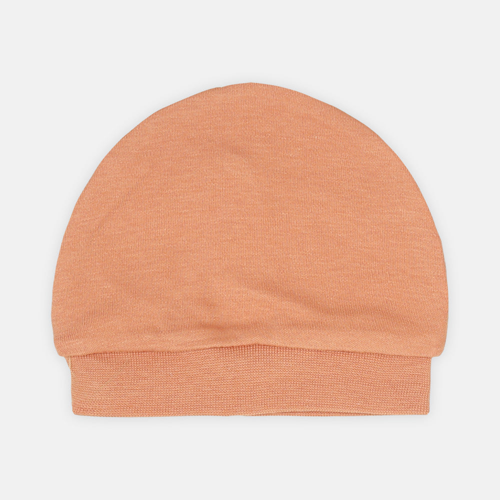 BABY CAP PK-2 ORANGE/BEIGE