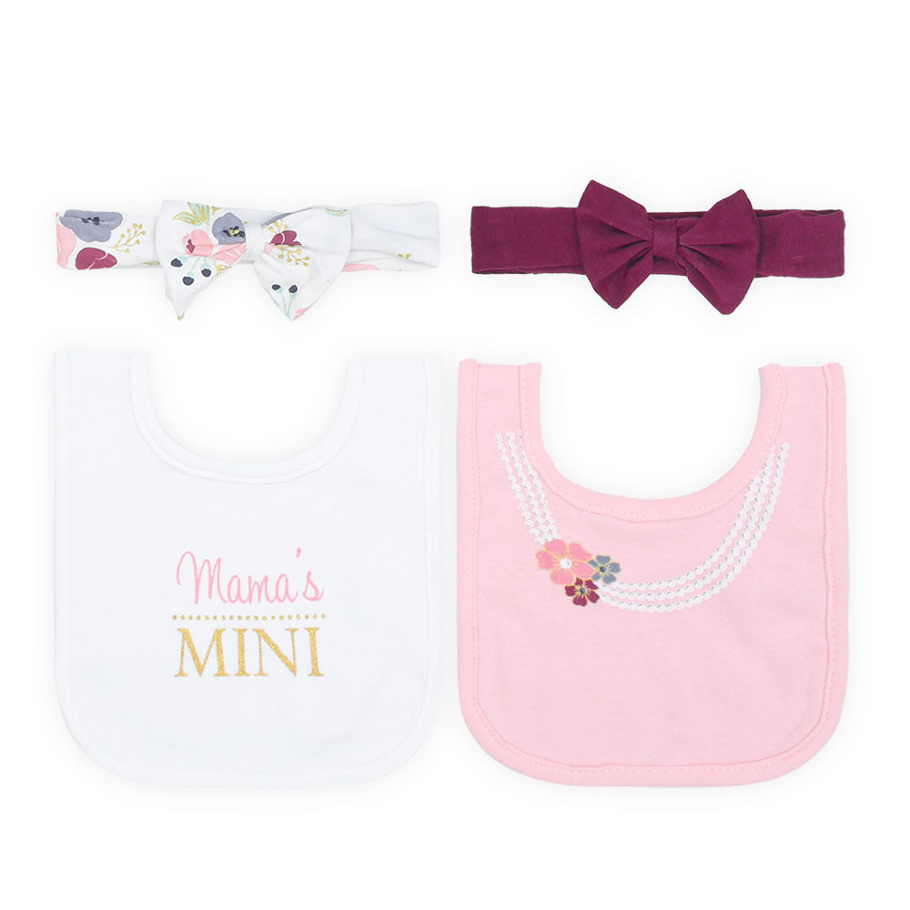 BABY GIRL GIFT SET PK-8 MULTI MAMA'S MINI SO LOVED PRINTED