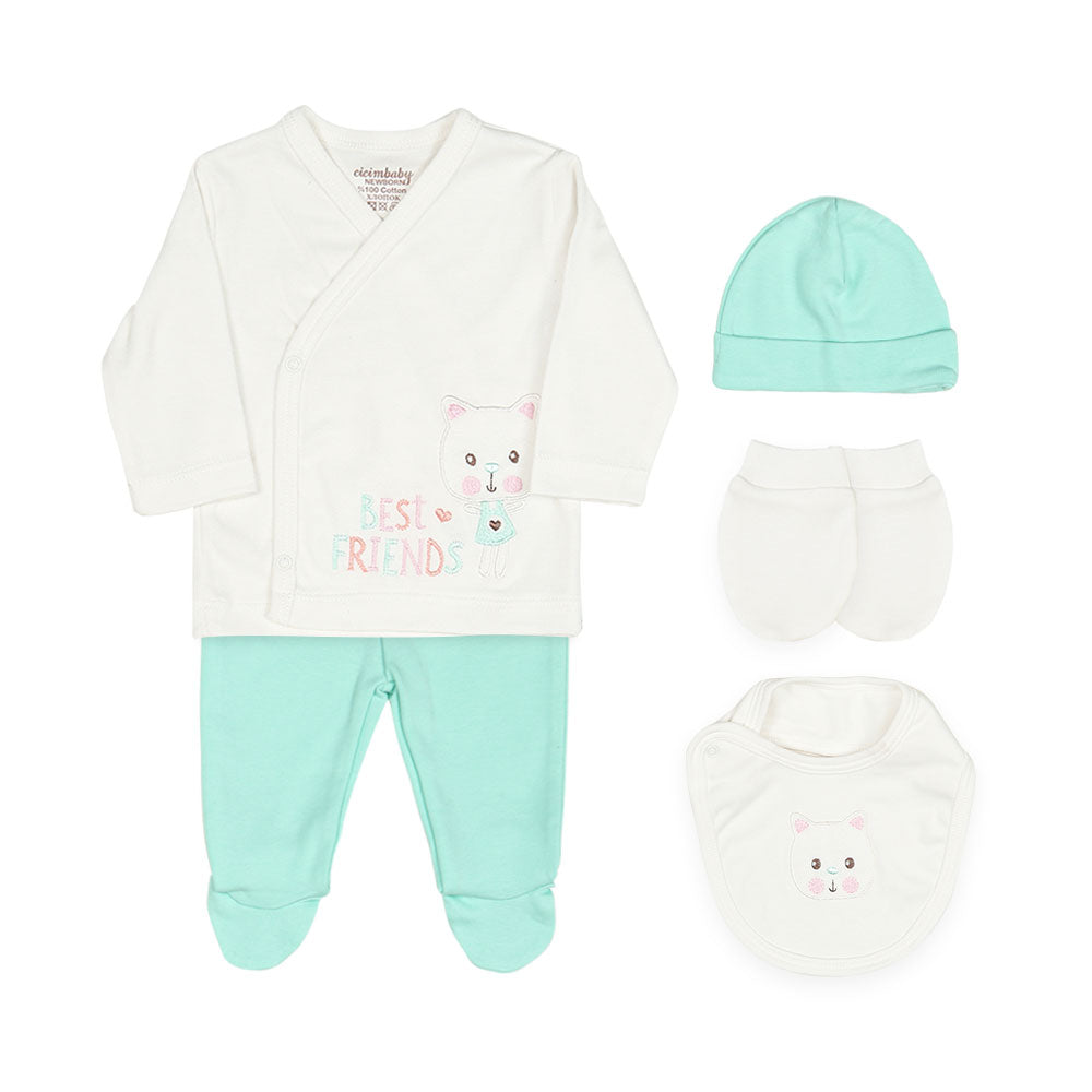 BABY GIRL GIFT SET TURQUOISE BEST FRIENDS