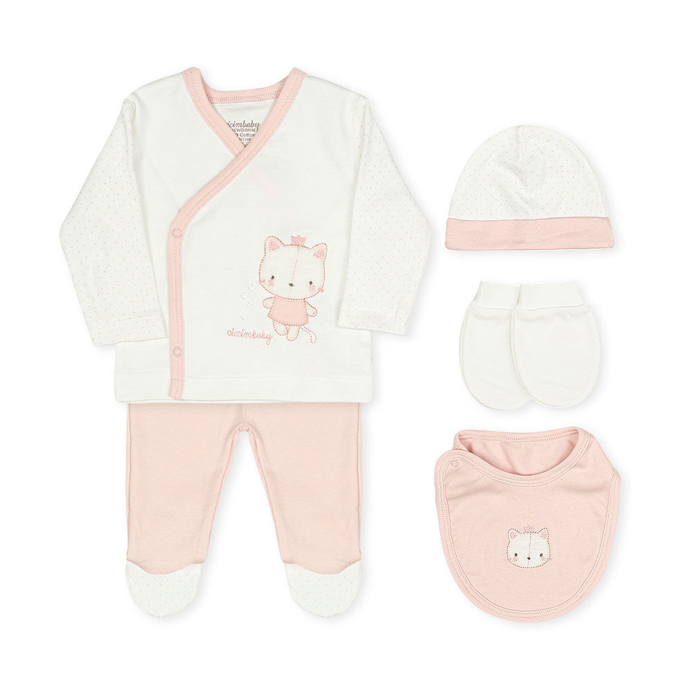 BABY GIRL GIFT SET PEACH KITTY