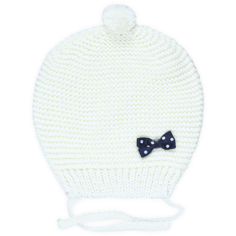 BABY WOOLEN CAP OFF-WHITE