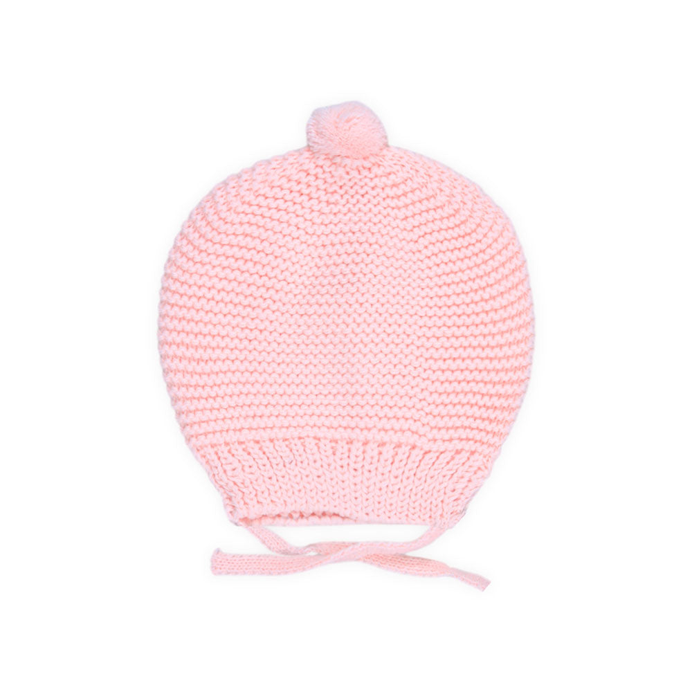 BABY WOOLEN CAP PEACH