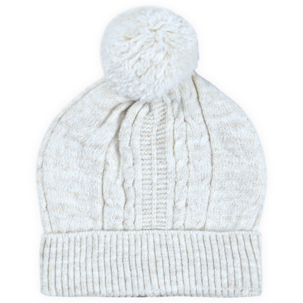 BABY WOOLEN CAP BEIGE