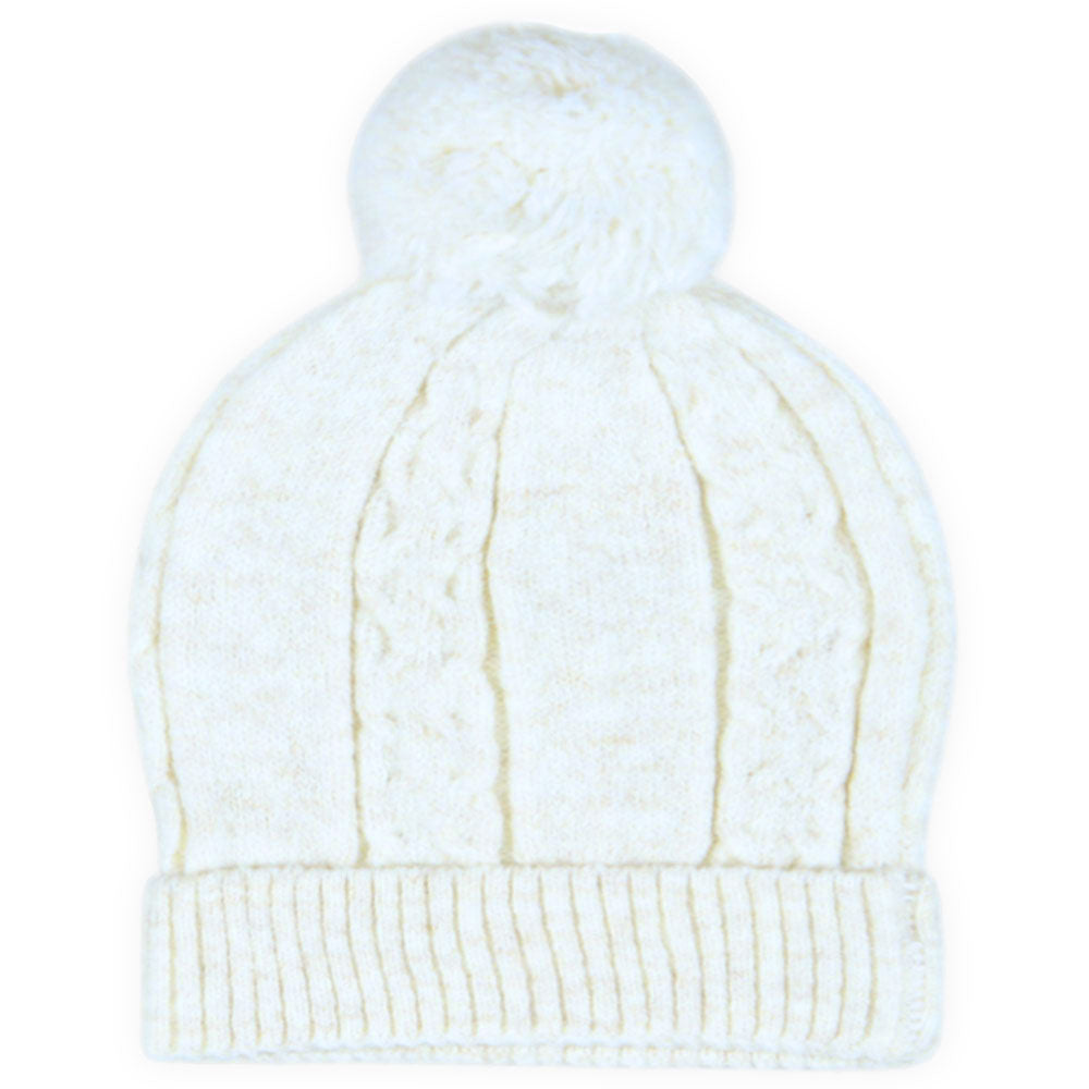 BABY WOOLEN CAP OFF WHITE